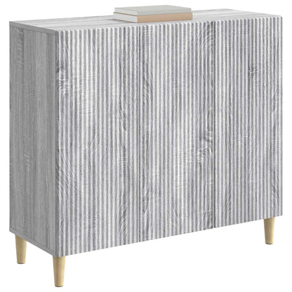 vidaXL Sideboard Grey Sonoma 89 x 34.5 x 80 cm Engineered Wood