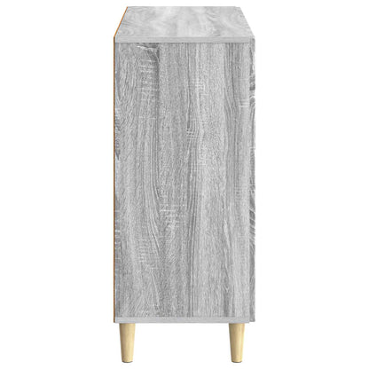 vidaXL Sideboard Grey Sonoma 89 x 34.5 x 80 cm Engineered Wood