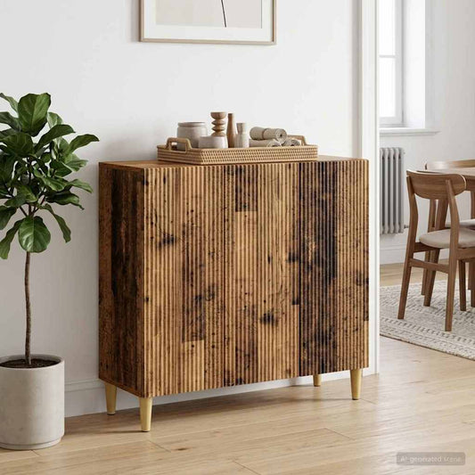 vidaXL Sideboard Old Wood 89 x 34.5 x 80 cm Engineered Wood