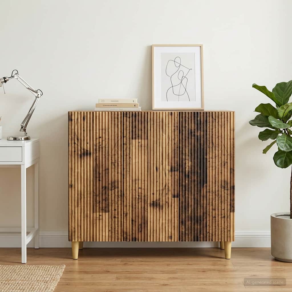 vidaXL Sideboard Old Wood 89 x 34.5 x 80 cm Engineered Wood