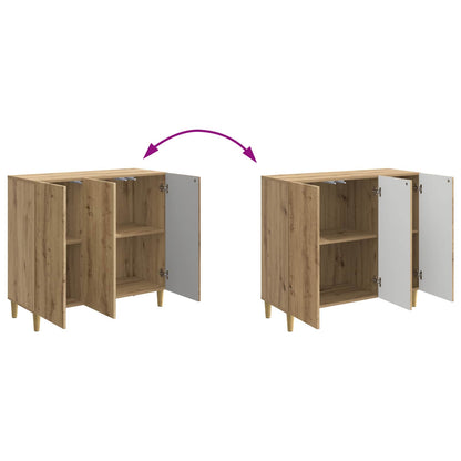 vidaXL Sideboard Artisan Oak 89 x 34.5 x 80 cm Engineered Wood