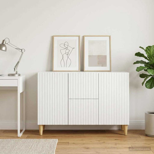 vidaXL Sideboard White 89 x 34.5 x 60 cm Engineered Wood