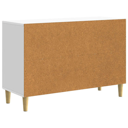 vidaXL Sideboard with Drawer White 89 x 34.5 x 60 cm Engineered Wood