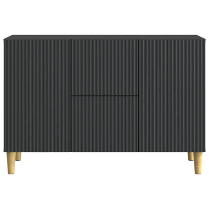 vidaXL Sideboard with Drawer Black 89 x 34.5 x 60 cm Engineered Wood