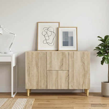 vidaXL Sideboard Sonoma Oak 89 x 34.5 x 60 cm Engineered Wood