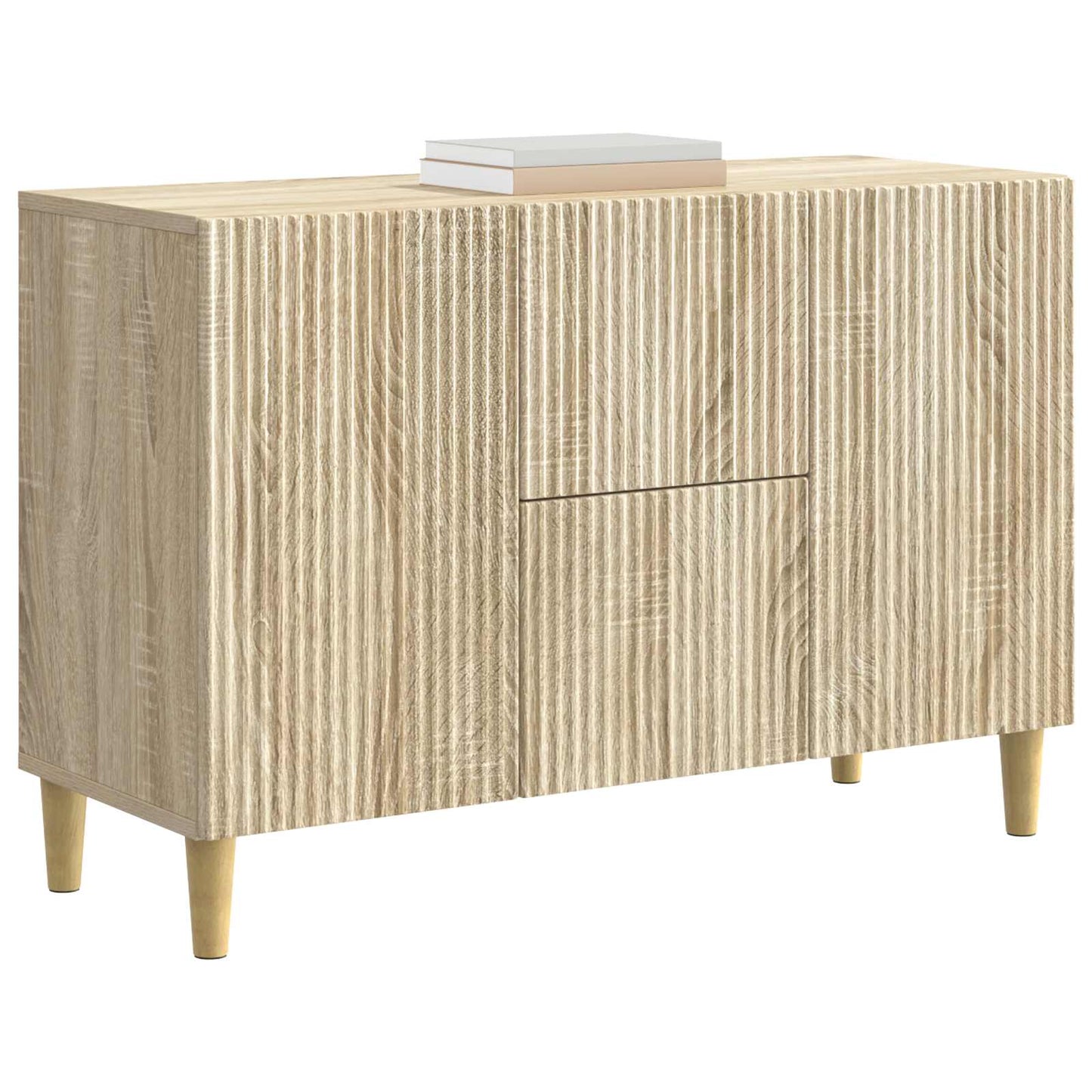 vidaXL Sideboard Sonoma Oak 89 x 34.5 x 60 cm Engineered Wood