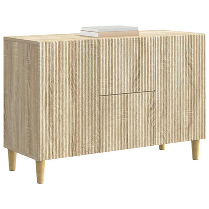 vidaXL Sideboard Sonoma Oak 89 x 34.5 x 60 cm Engineered Wood