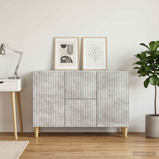 vidaXL Sideboard Concrete Grey 89 x 34.5 x 60 cm Engineered Wood