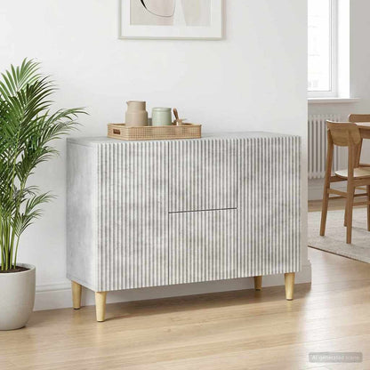 vidaXL Sideboard Concrete Grey 89 x 34.5 x 60 cm Engineered Wood