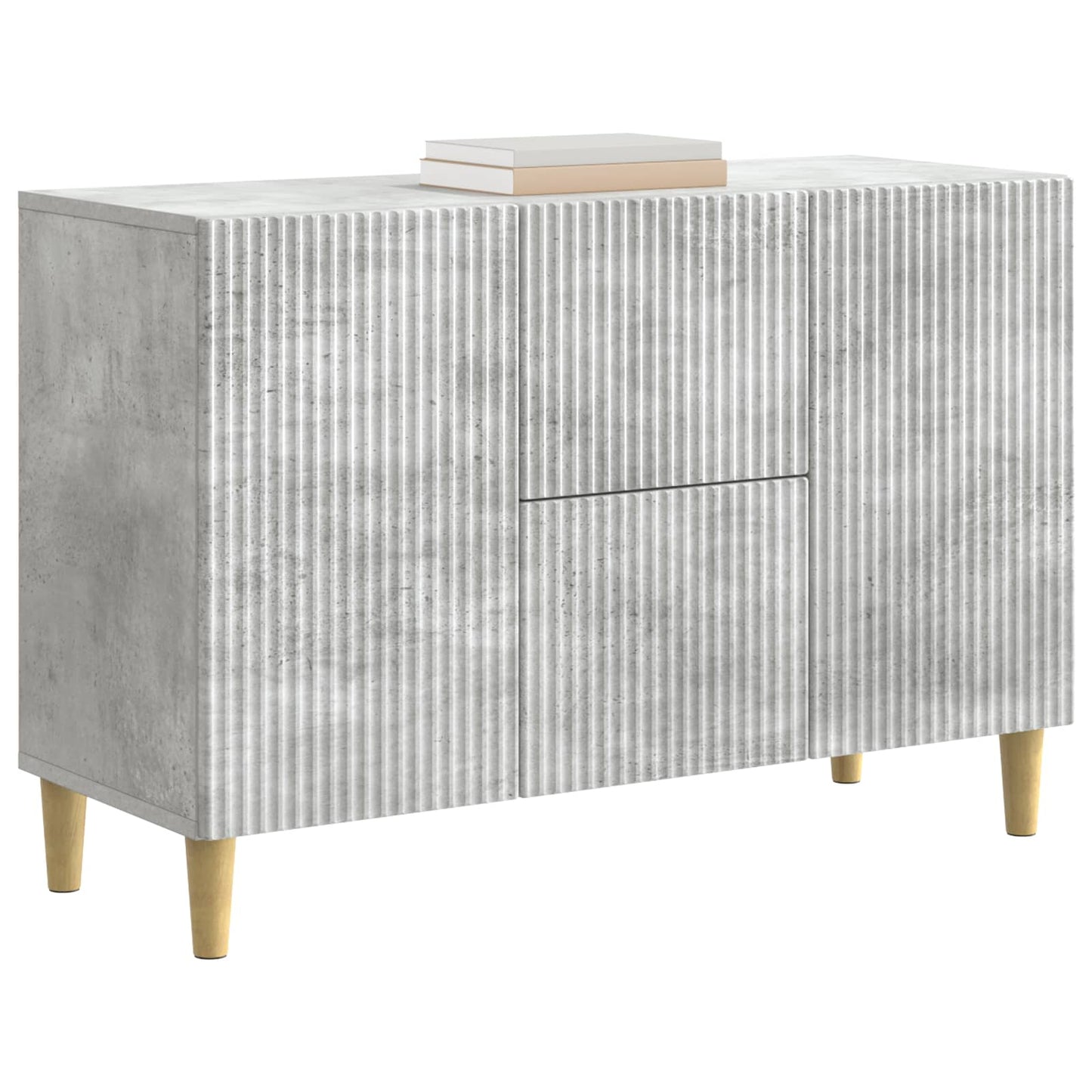 vidaXL Sideboard Concrete Grey 89 x 34.5 x 60 cm Engineered Wood