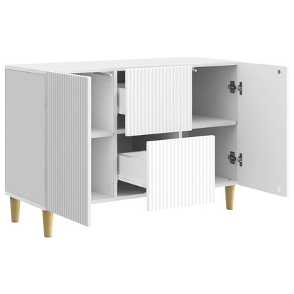 vidaXL Sideboard High Gloss White 89 x 34.5 x 60 cm Engineered Wood