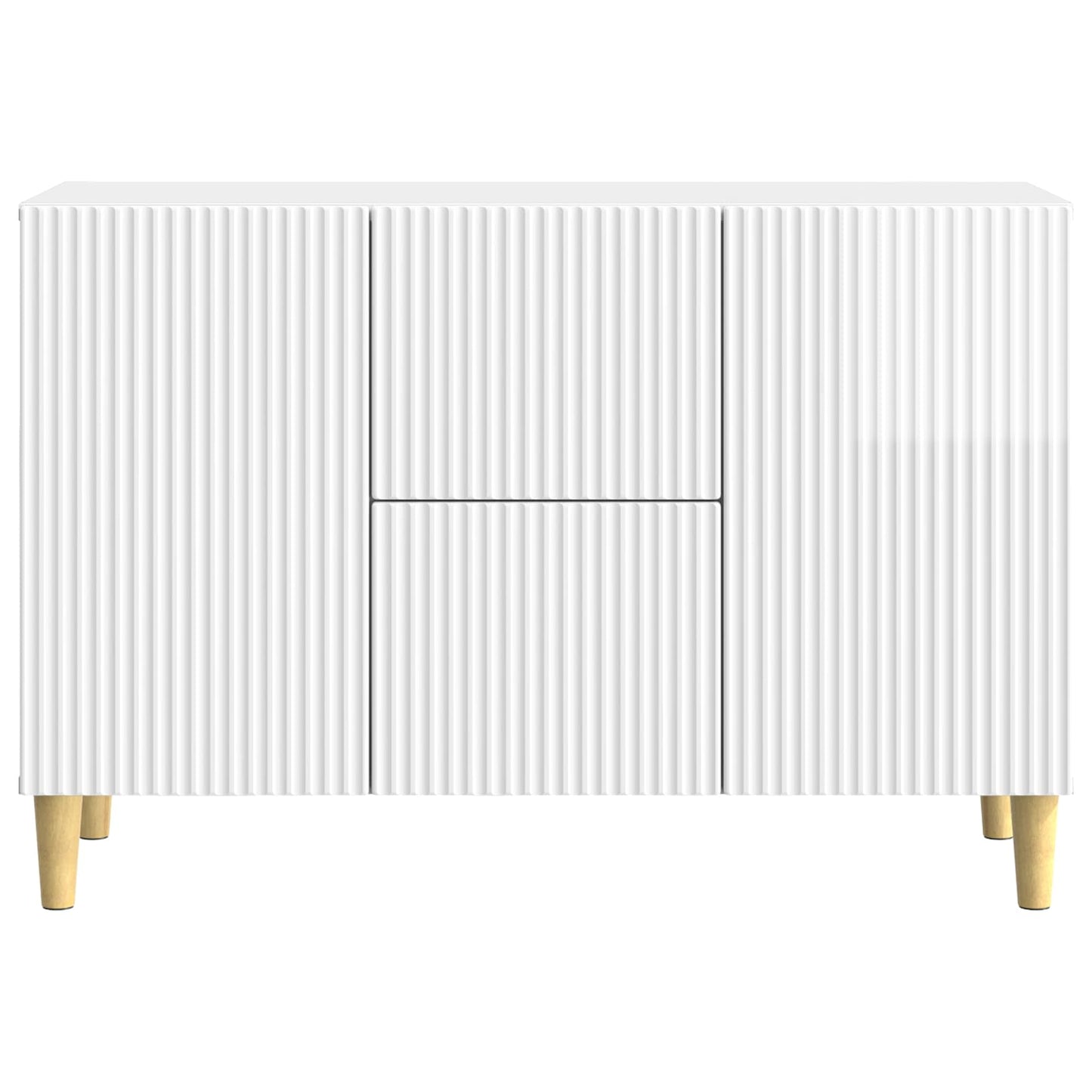 vidaXL Sideboard High Gloss White 89 x 34.5 x 60 cm Engineered Wood