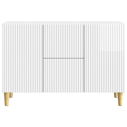 vidaXL Sideboard High Gloss White 89 x 34.5 x 60 cm Engineered Wood