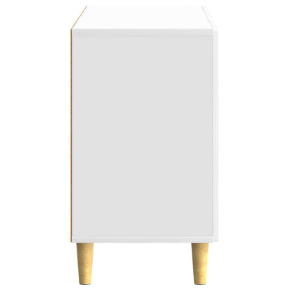 vidaXL Sideboard High Gloss White 89 x 34.5 x 60 cm Engineered Wood