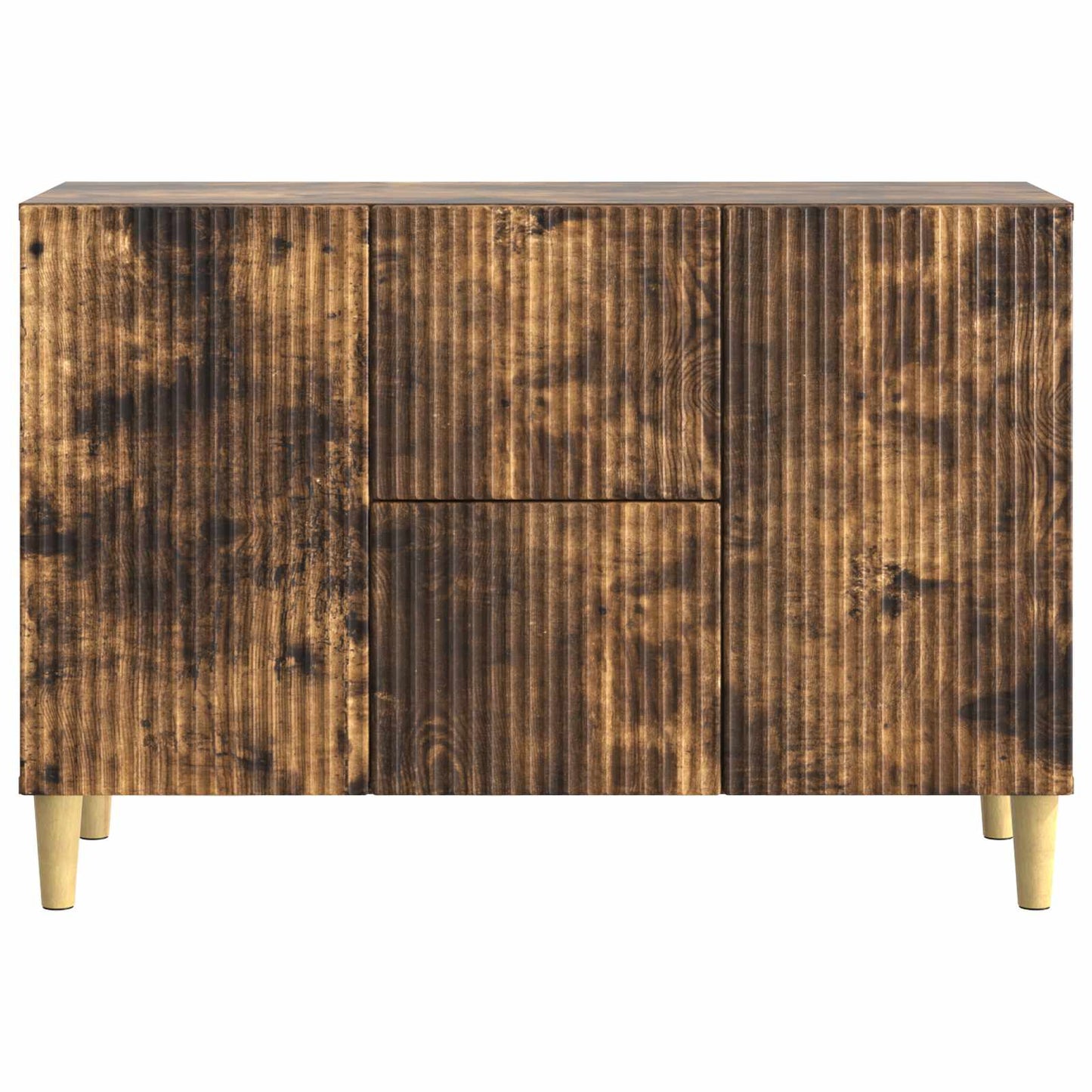 vidaXL Sideboard Smoked Oak 89 x 34.5 x 60 cm Engineered Wood