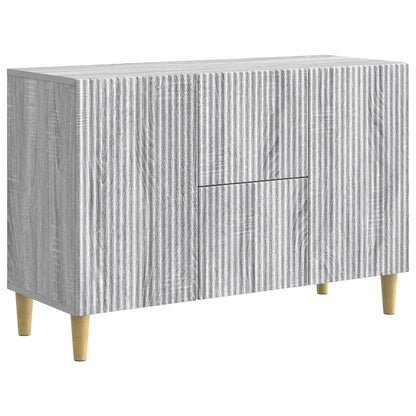 vidaXL Sideboard Grey Sonoma 89 x 34.5 x 60 cm Engineered Wood