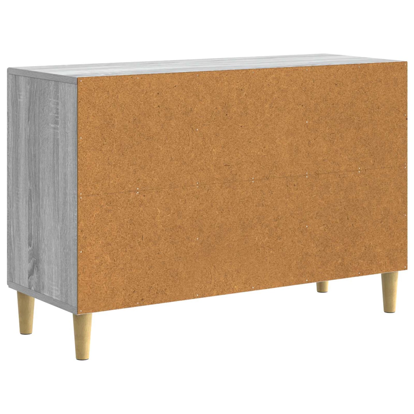 vidaXL Sideboard Grey Sonoma 89 x 34.5 x 60 cm Engineered Wood