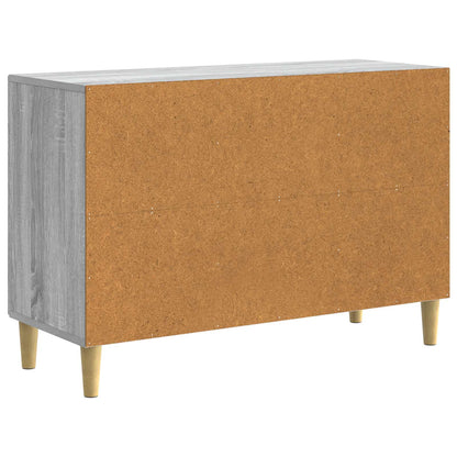 vidaXL Sideboard Grey Sonoma 89 x 34.5 x 60 cm Engineered Wood