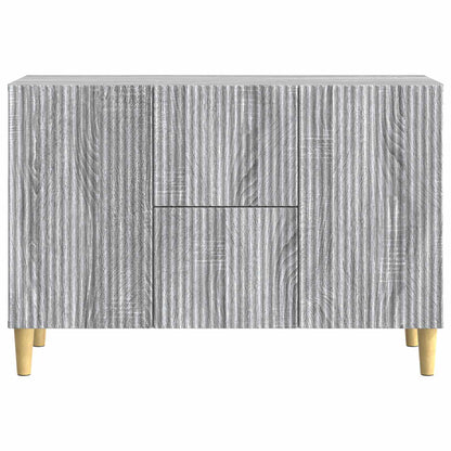 vidaXL Sideboard Grey Sonoma 89 x 34.5 x 60 cm Engineered Wood