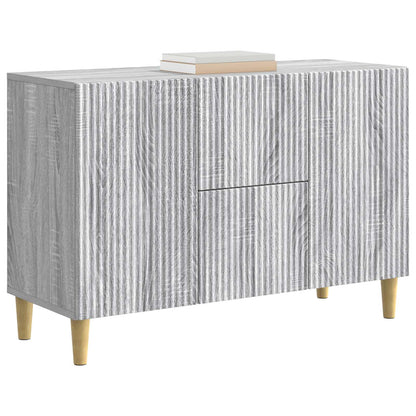 vidaXL Sideboard Grey Sonoma 89 x 34.5 x 60 cm Engineered Wood