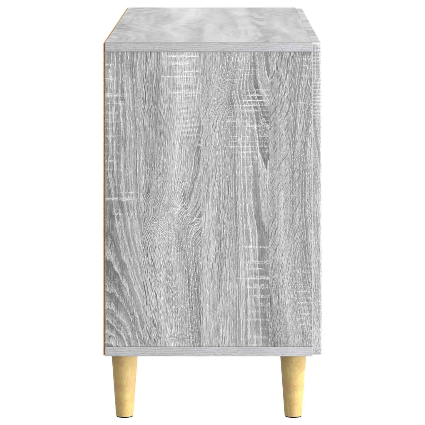 vidaXL Sideboard Grey Sonoma 89 x 34.5 x 60 cm Engineered Wood