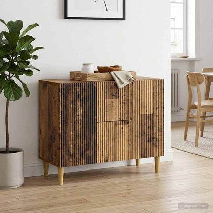 vidaXL Sideboard Old Wood 89 x 34.5 x 60 cm Engineered Wood