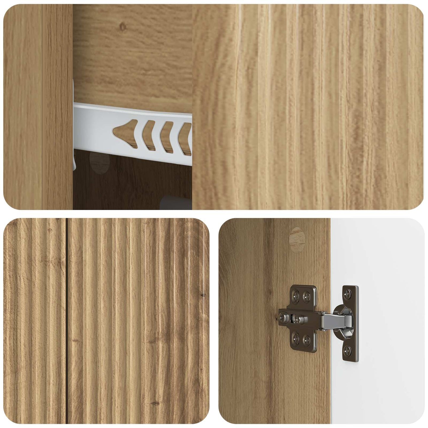 vidaXL Sideboard Artisan Oak 89 x 34.5 x 60 cm Engineered Wood