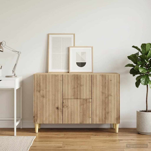 vidaXL Sideboard Artisan Oak 89 x 34.5 x 60 cm Engineered Wood