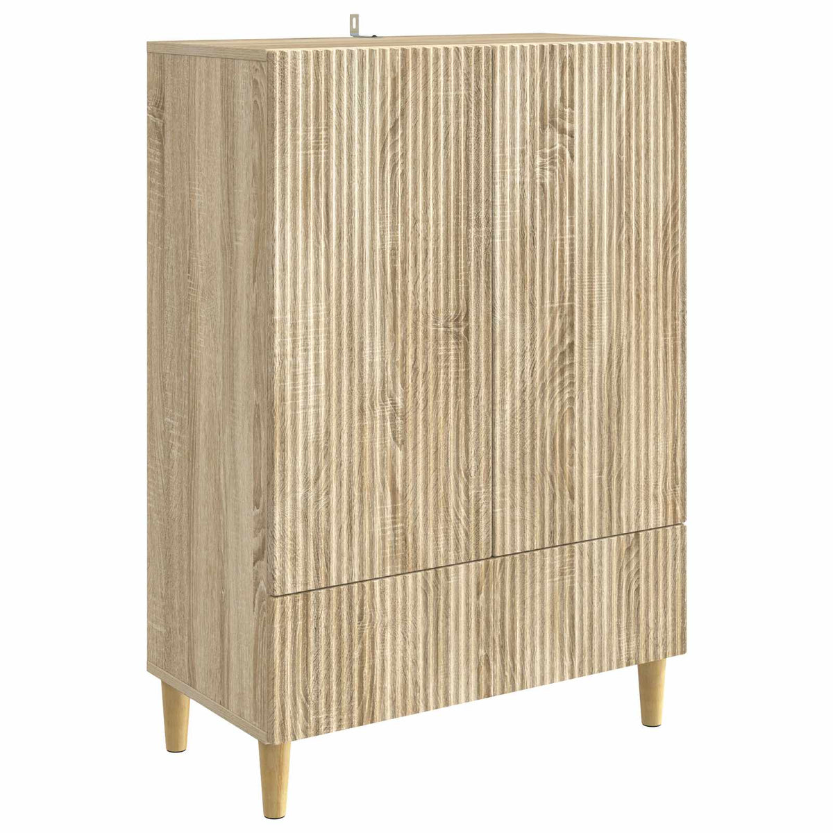 vidaXL Sideboard Sonoma Oak 66 x 34.5 x 95 cm Engineered Wood