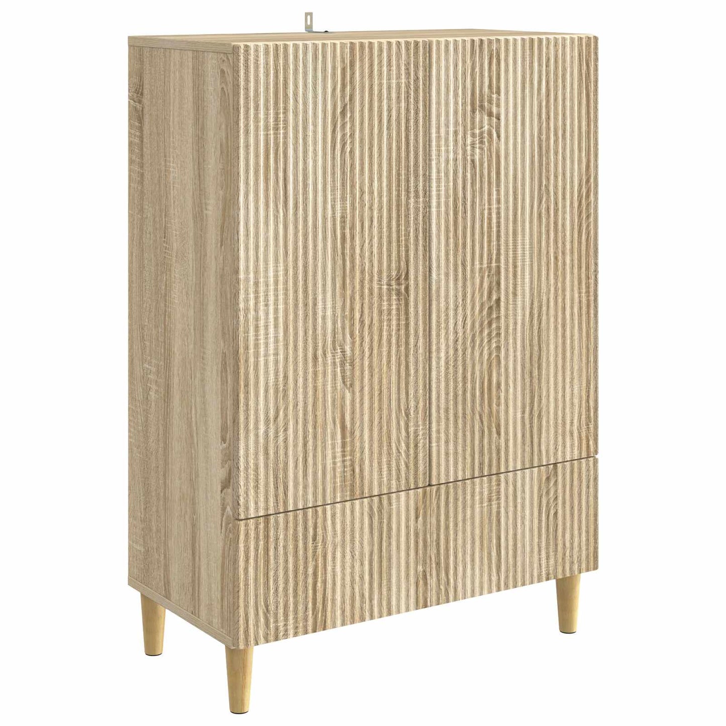 vidaXL Sideboard Sonoma Oak 66 x 34.5 x 95 cm Engineered Wood