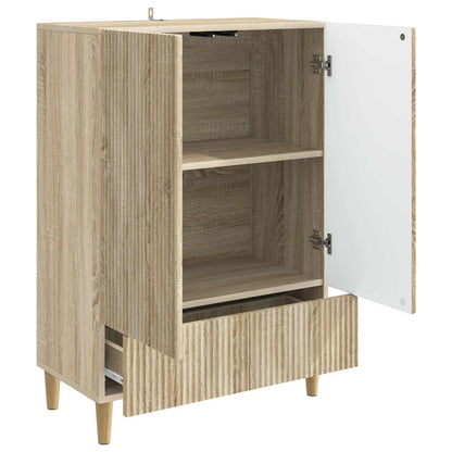 vidaXL Sideboard Sonoma Oak 66 x 34.5 x 95 cm Engineered Wood