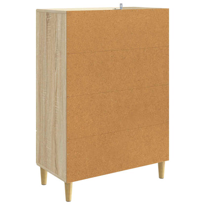 vidaXL Sideboard Sonoma Oak 66 x 34.5 x 95 cm Engineered Wood