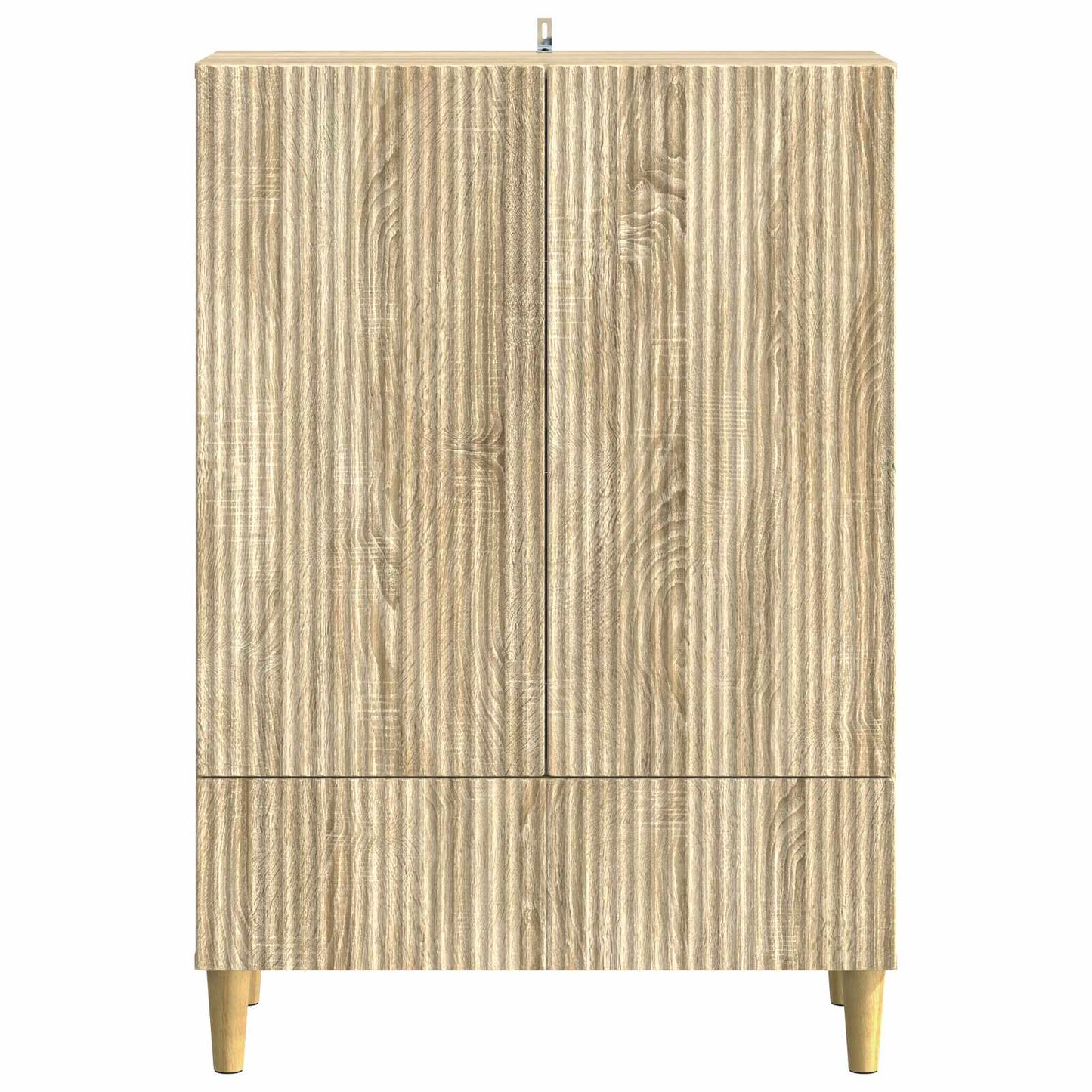 vidaXL Sideboard Sonoma Oak 66 x 34.5 x 95 cm Engineered Wood