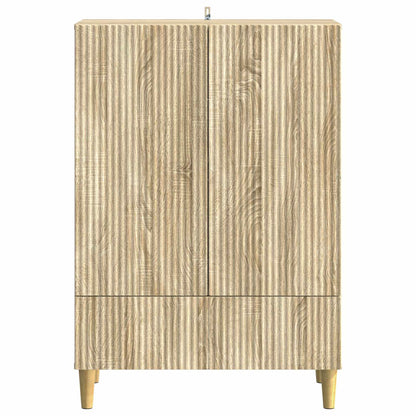 vidaXL Sideboard Sonoma Oak 66 x 34.5 x 95 cm Engineered Wood