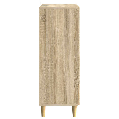 vidaXL Sideboard Sonoma Oak 66 x 34.5 x 95 cm Engineered Wood
