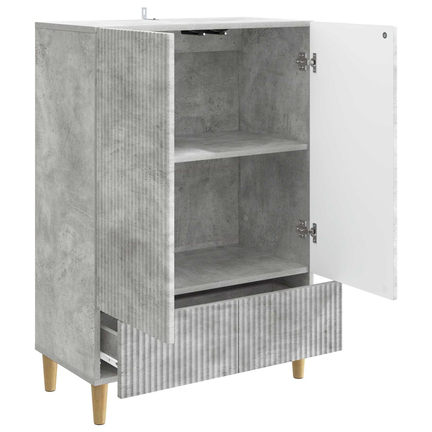 vidaXL Sideboard Concrete Grey 66 x 34.5 x 95 cm Engineered Wood