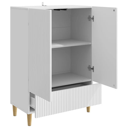 vidaXL Sideboard High Gloss White 66 x 34.5 x 95 cm Engineered Wood