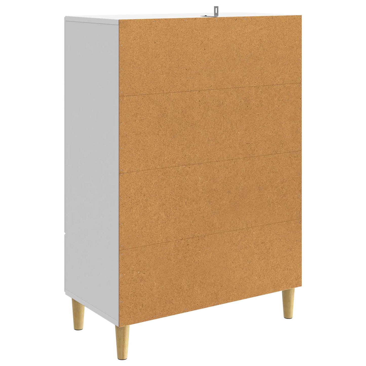 vidaXL Sideboard High Gloss White 66 x 34.5 x 95 cm Engineered Wood