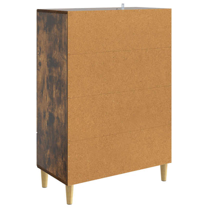 vidaXL Sideboard Smoked Oak 66 x 34.5 x 95 cm Engineered Wood