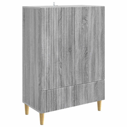 vidaXL Sideboard Grey Sonoma 66 x 34.5 x 95 cm Engineered Wood
