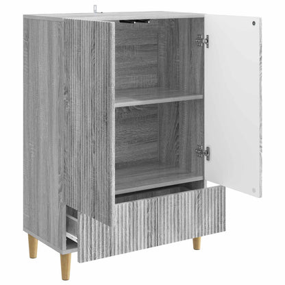 vidaXL Sideboard Grey Sonoma 66 x 34.5 x 95 cm Engineered Wood