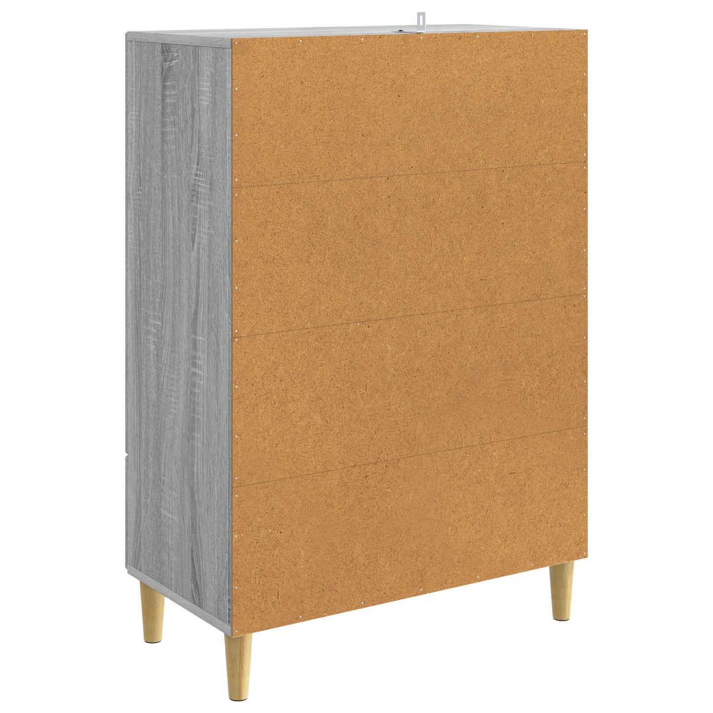vidaXL Sideboard Grey Sonoma 66 x 34.5 x 95 cm Engineered Wood