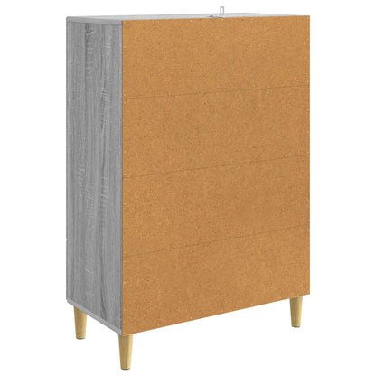 vidaXL Sideboard Grey Sonoma 66 x 34.5 x 95 cm Engineered Wood