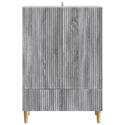 vidaXL Sideboard Grey Sonoma 66 x 34.5 x 95 cm Engineered Wood