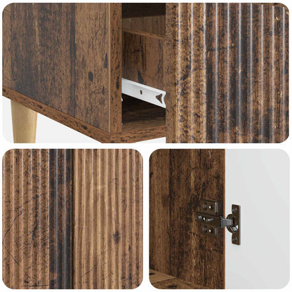 vidaXL Sideboard Old Wood 66 x 34.5 x 95 cm Engineered Wood