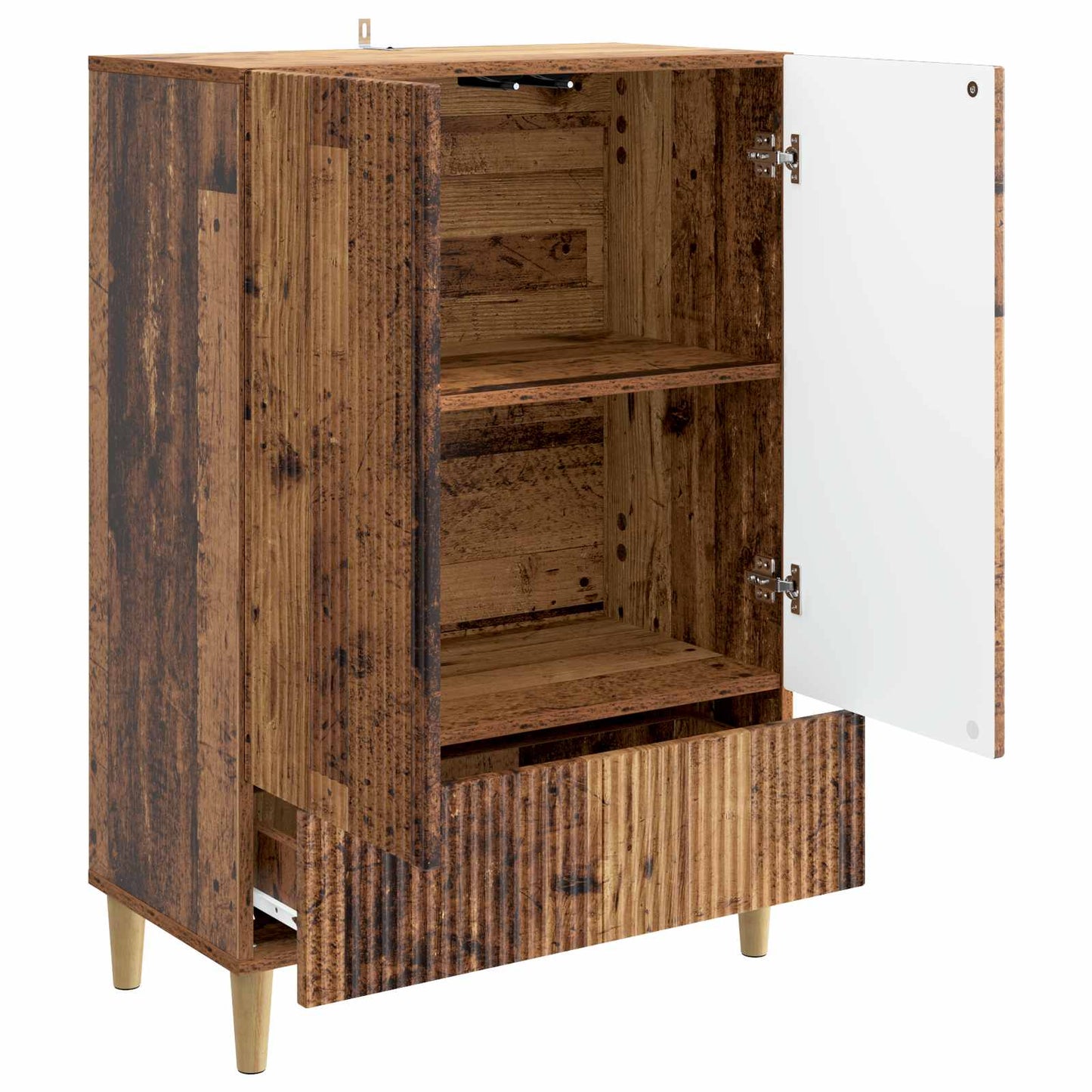 vidaXL Sideboard Old Wood 66 x 34.5 x 95 cm Engineered Wood