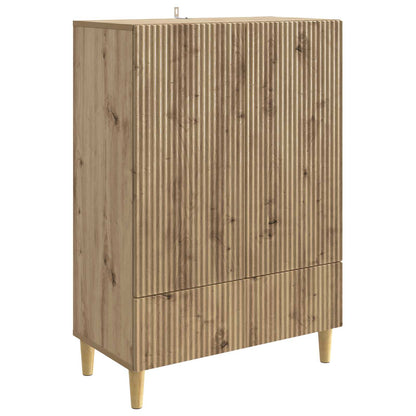 vidaXL Sideboard Artisan Oak 66 x 34.5 x 95 cm Engineered Wood