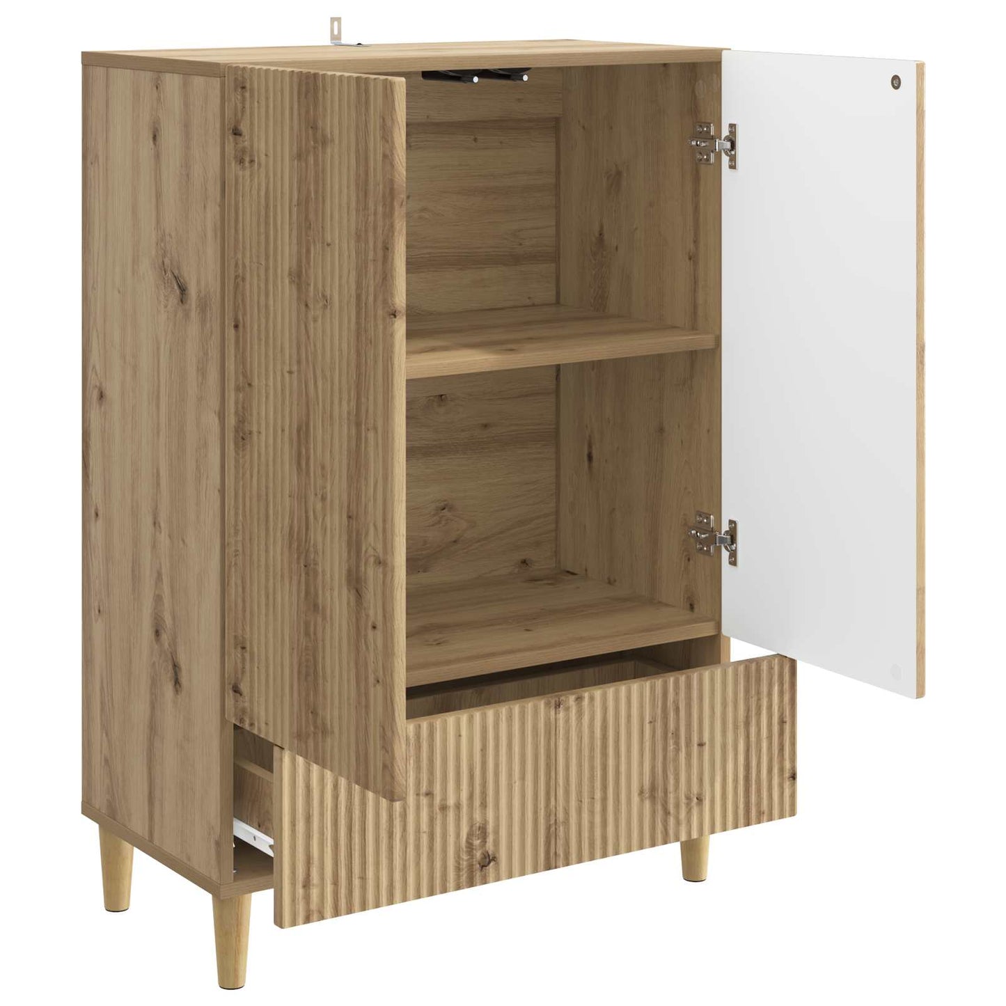 vidaXL Sideboard Artisan Oak 66 x 34.5 x 95 cm Engineered Wood