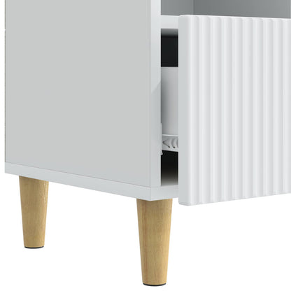 vidaXL TV Cabinet with Drawer White 102 x 34.5 x 50 cm Engineered Wood
