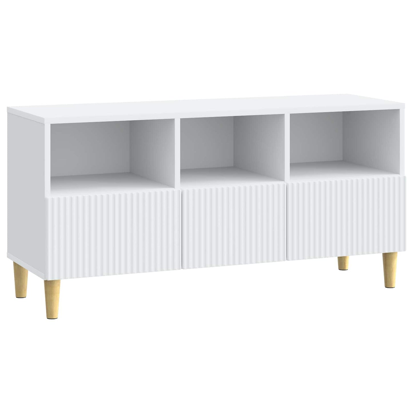 vidaXL TV Cabinet with Drawer White 102 x 34.5 x 50 cm Engineered Wood